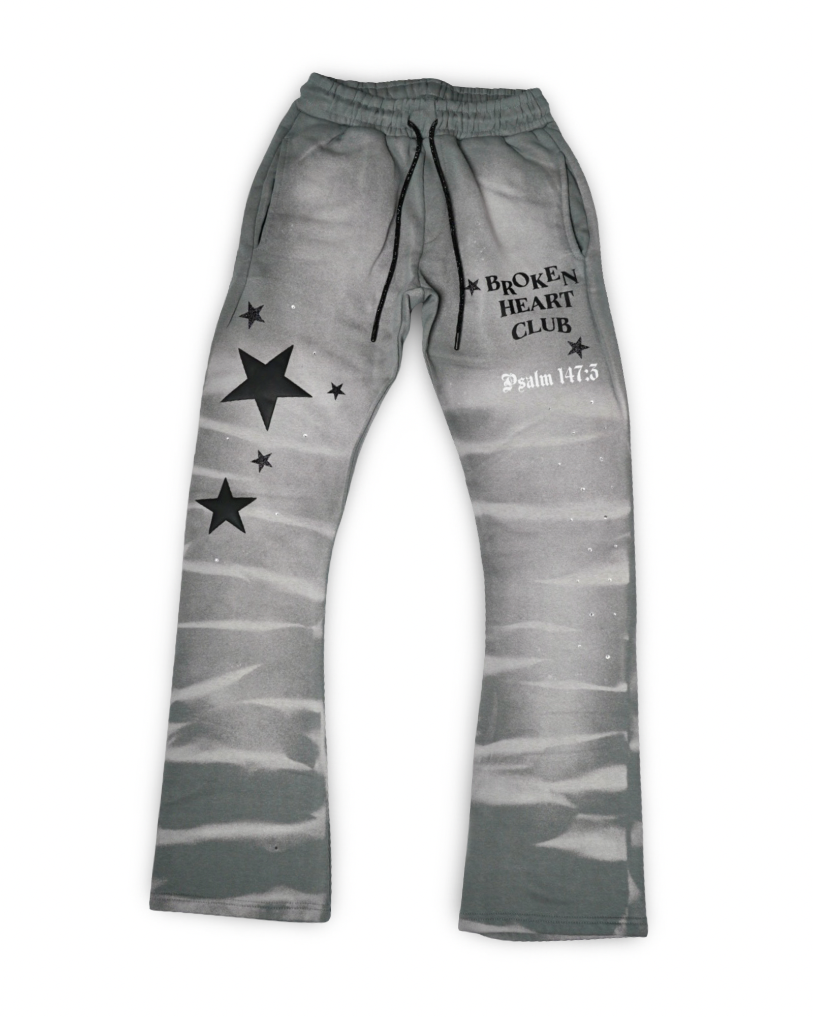 “BROKEN HEART CLUB” Stacked Sweatpants
