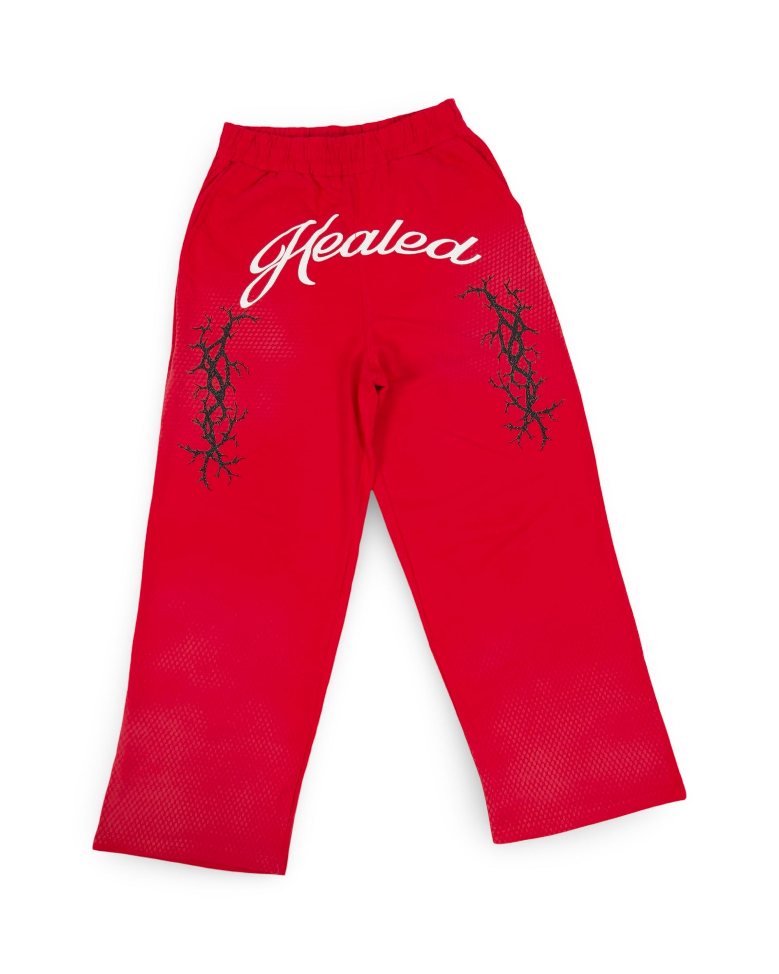 “HEALED” Wide Leg Terry Sweatpants