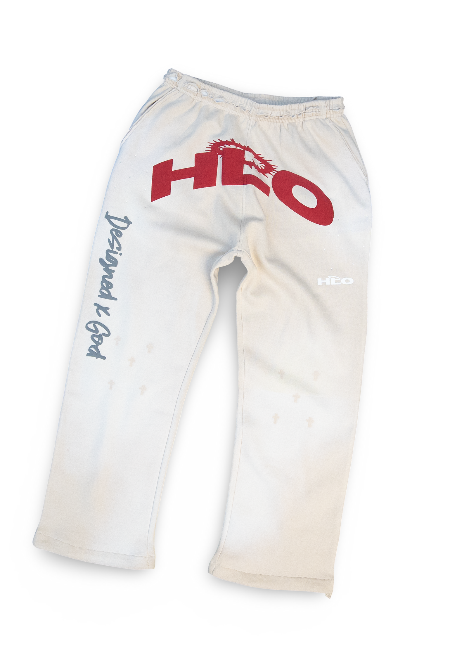 "CROWN OF THORNS" Distressed Sweatpants